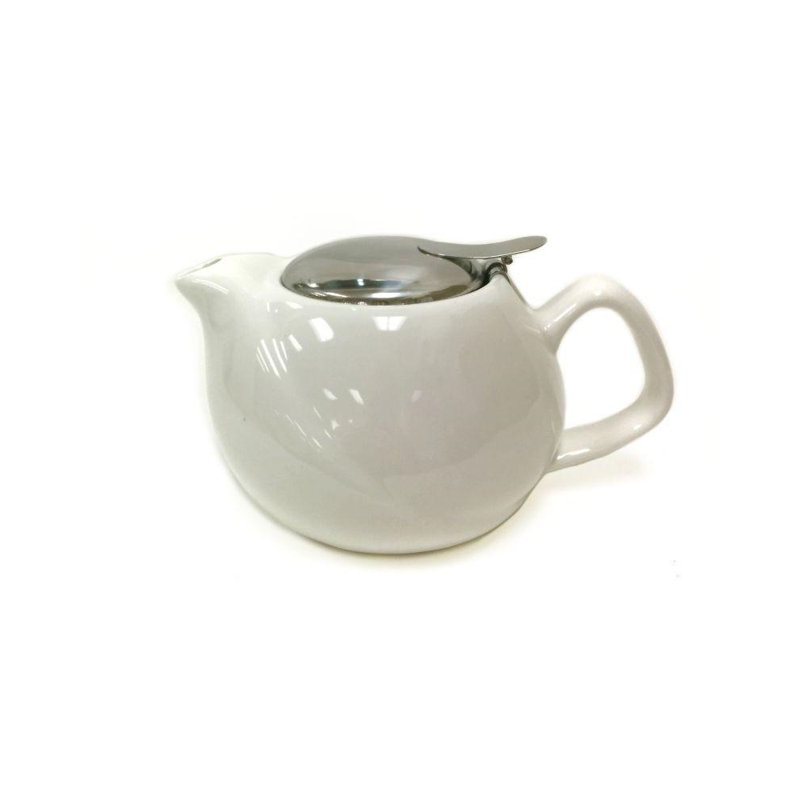 Théière en porcelaine ondulation Aspatria, Blanc, Verre à gin