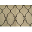 Élégant tapis beige avec une géométrie brun foncé complexe 5 x 8