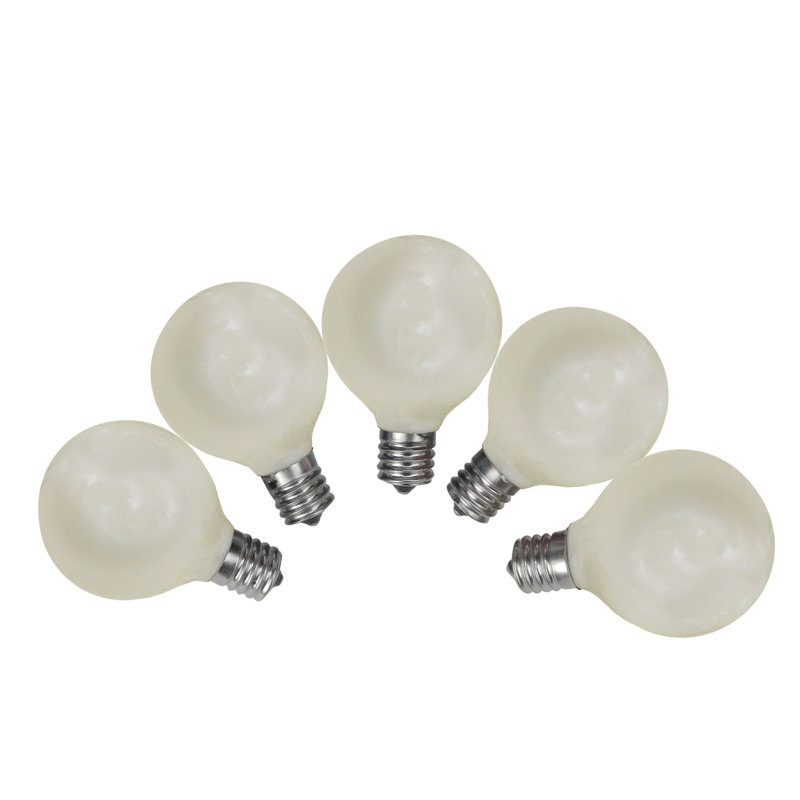 Pearl White G50 Globe Replacement Bulbs