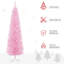 Arbre de Noël artificiel, arbre de Noël mince avec 294 pointes de branches réalistes et support en plastique-1556580926