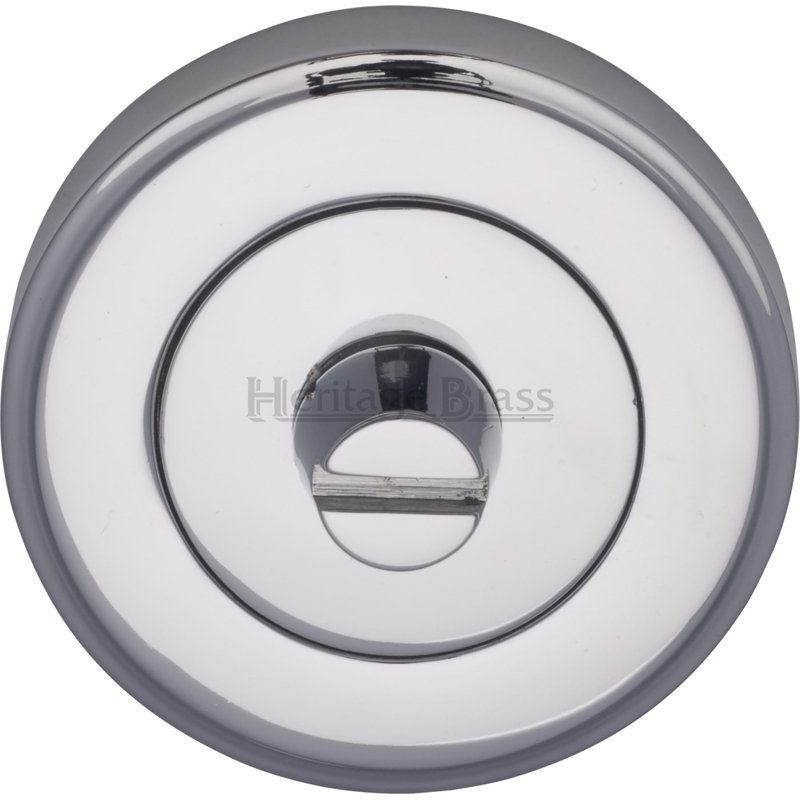 Heritage Brass Heritage Privacy Thumbturn & Emergency Release, Polished Chrome