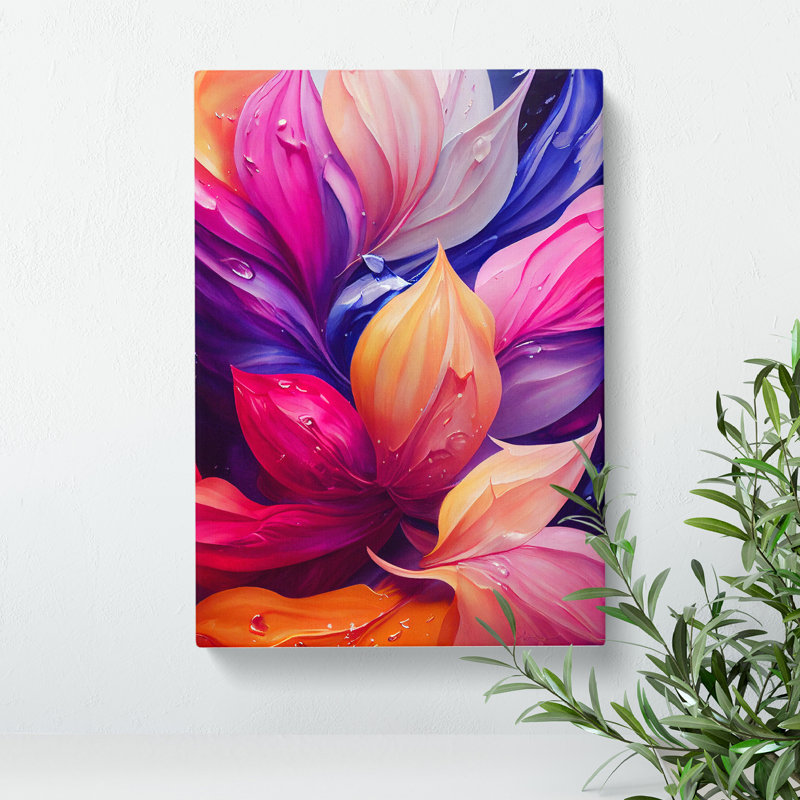 Vibrant Flowers No.7 - Wrapped Canvas Print, 50cm H x 35cm W x 3cm D