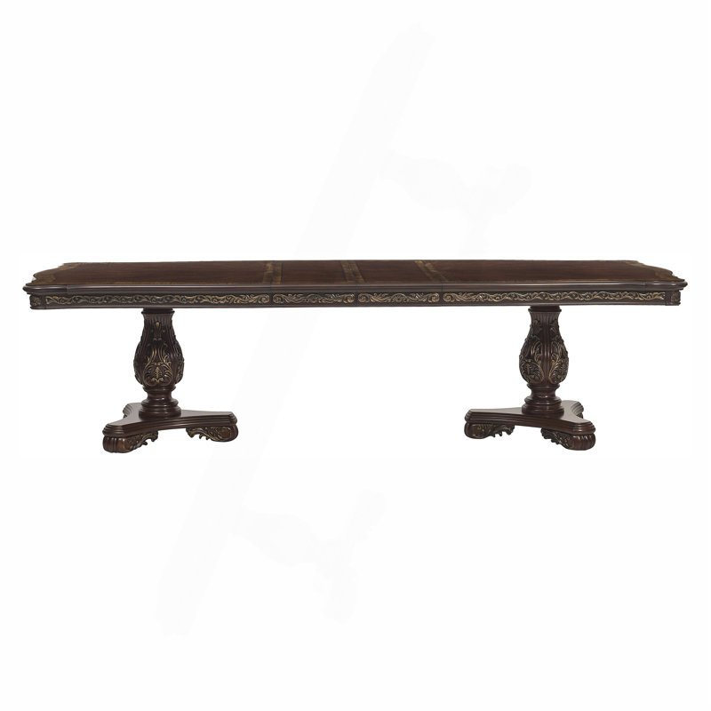 Magnifique table de salle à manger rectangulaire de conception traditionnelle 1pc