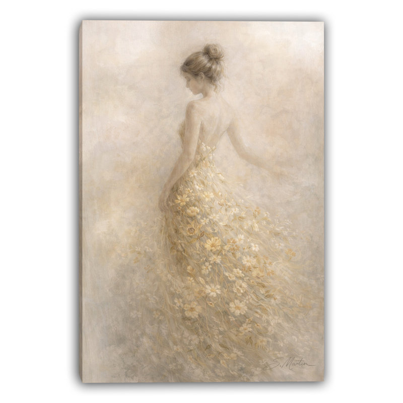 Art mural sur toile Floral Whisper, L 30 po x H 40 po x P 1,5 po