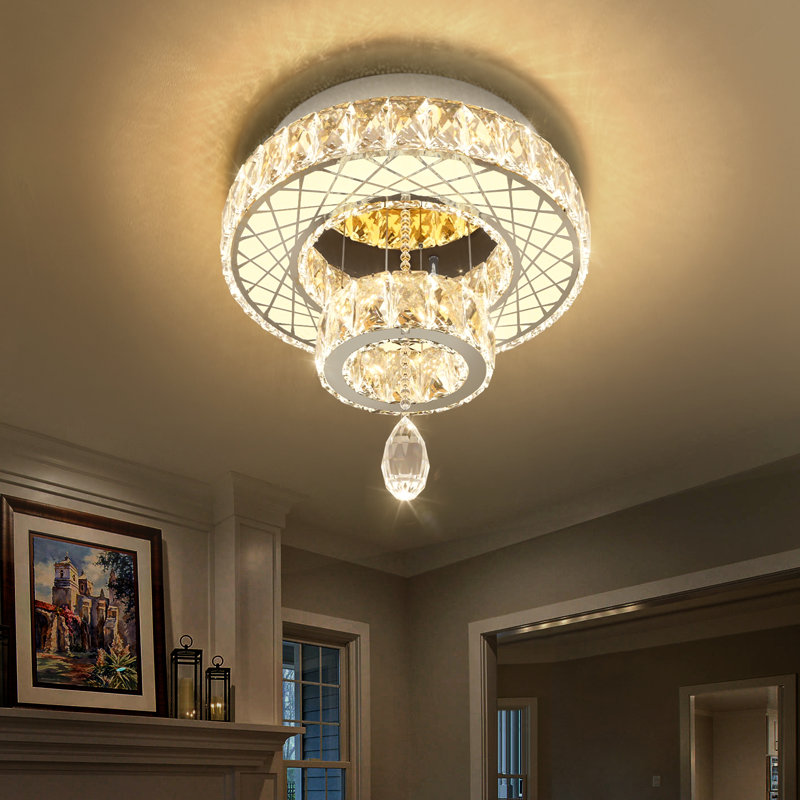 Lustre en cristal Glam, Argent argent