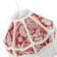 20cm H Cotton Empire Lamp Shade ( No Direct Attachment Method ) in Red