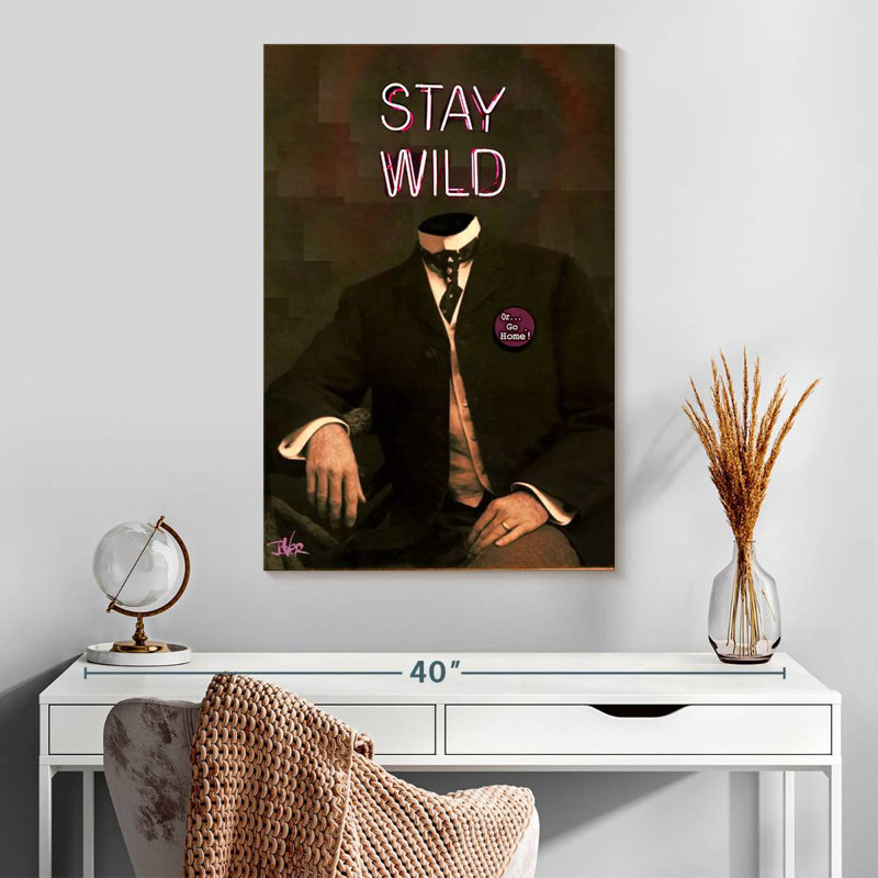 Leisha Stay Wild Portrait, 30" H x 20" W