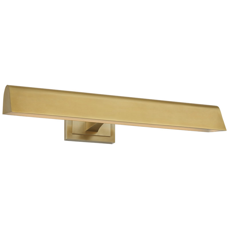 Aerin Dimmable LED Wall Mount Picture Light, Hand-Rubbed Antique Brass