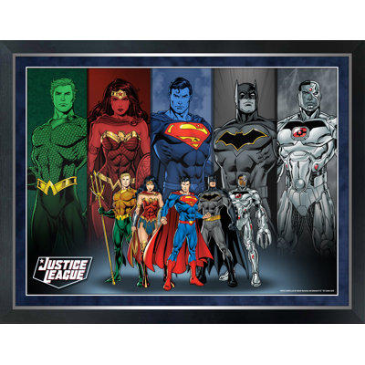 Collection encadrée de la ligue de la justice