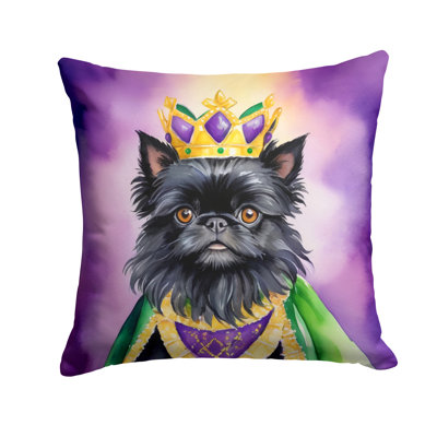 King of Mardi Gras Throw Pillow