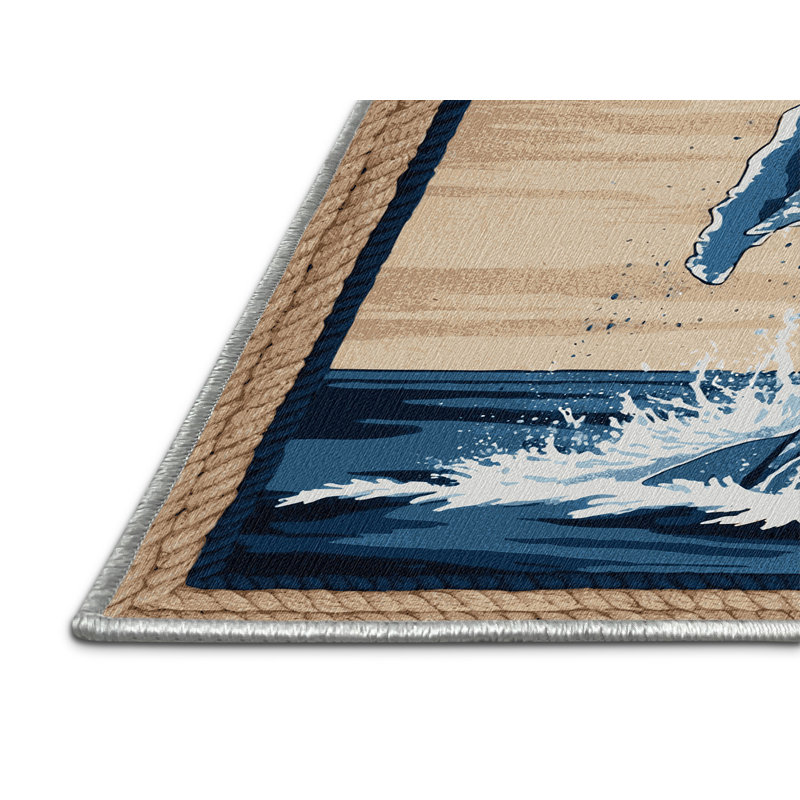  Tapis bord de mer lavable, Tapis de couloir 2 pi x 5 pi