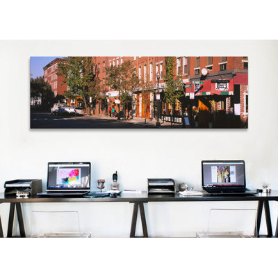 " Stores Along A Street, North End, Boston, Massachusetts, USA " by Panoramic Images