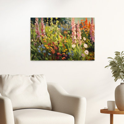 Pink Hyacinth Abstract Contemporary Wall Art