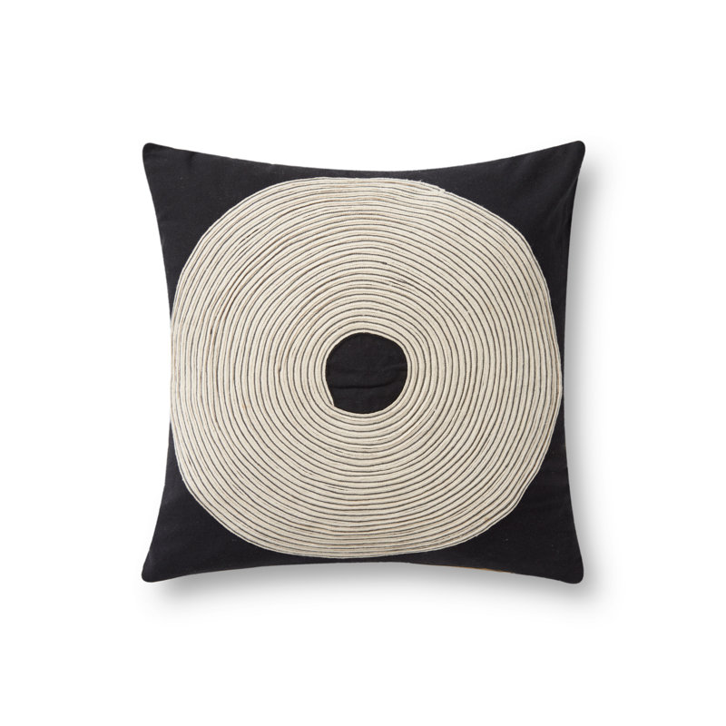 Rosealina Buttons Reversible Throw Pillow, Polyester/Polyfill