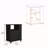Lower Microwave Cabinet, Single Door, Three Side Shelves-2142004608