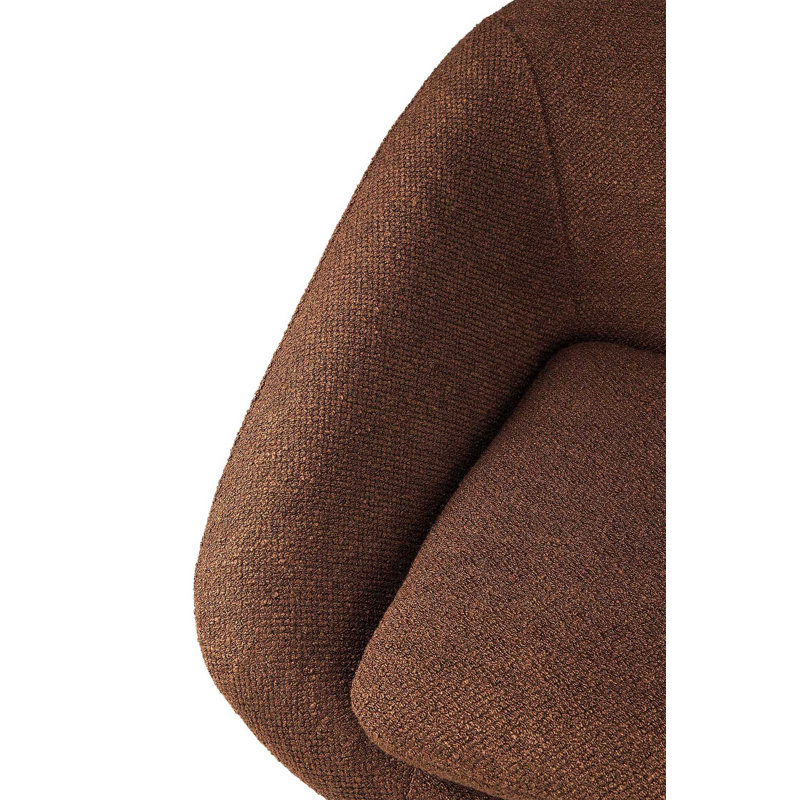 Barrow Barrel Chair, Copper Polyester Blend
