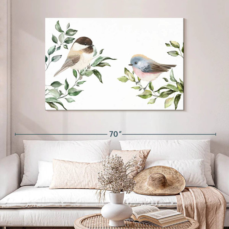 Birds On Branches, 32" H x 48" W