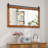 Takiara Solid Wood Rectangle Wall Mirror