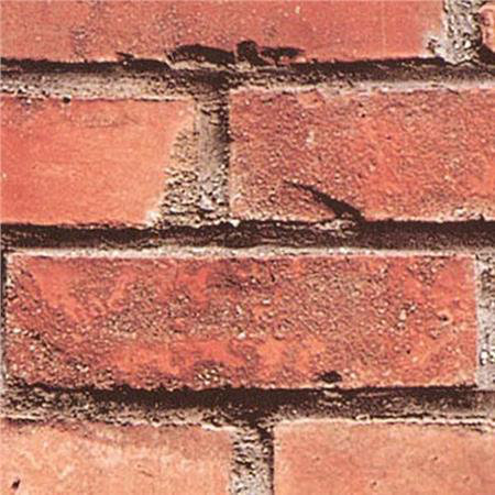 45 cm x 2m Roll Brick Wall, Red Sticky Back Plastic Film