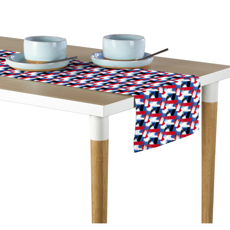 Hudkins Brush Strokes Milliken Signature Table Runner, 108" L x 14" W
