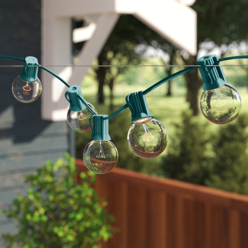 Guirlande de 25 ampoules G40, Vert