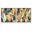 Clintona - Ensemble de 2 collages de formes carrées abstraites-101862311-101862312