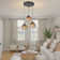 Trosclair 3 - Light Dimmable Brown Cluster Pendant