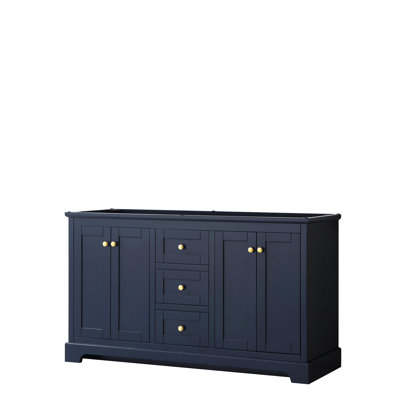 Avery 60'' Double Bathroom Vanity with Marble Top