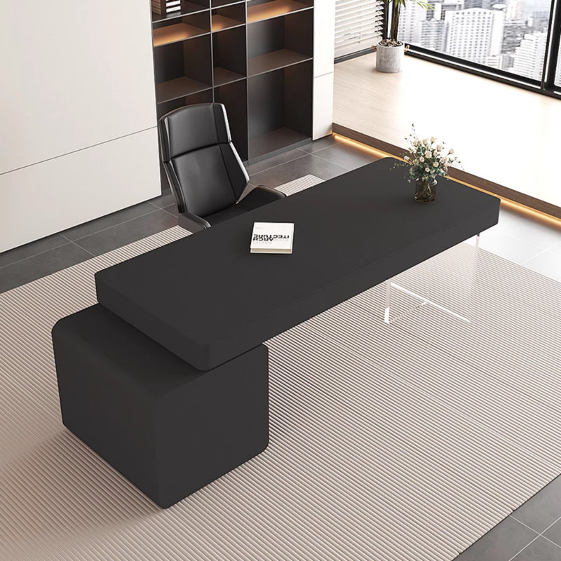 Table d'écriture minimaliste avec tiroirs, H 29,53 po x l 74,8 po x P 23,62 po