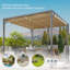 Milanna 3 x 3m Metal BBQ Gazebo