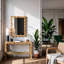 Vassa Burl Veneer Console Table-383920538