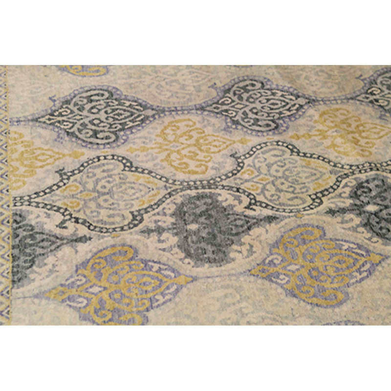 Silk Geometric Area Rug