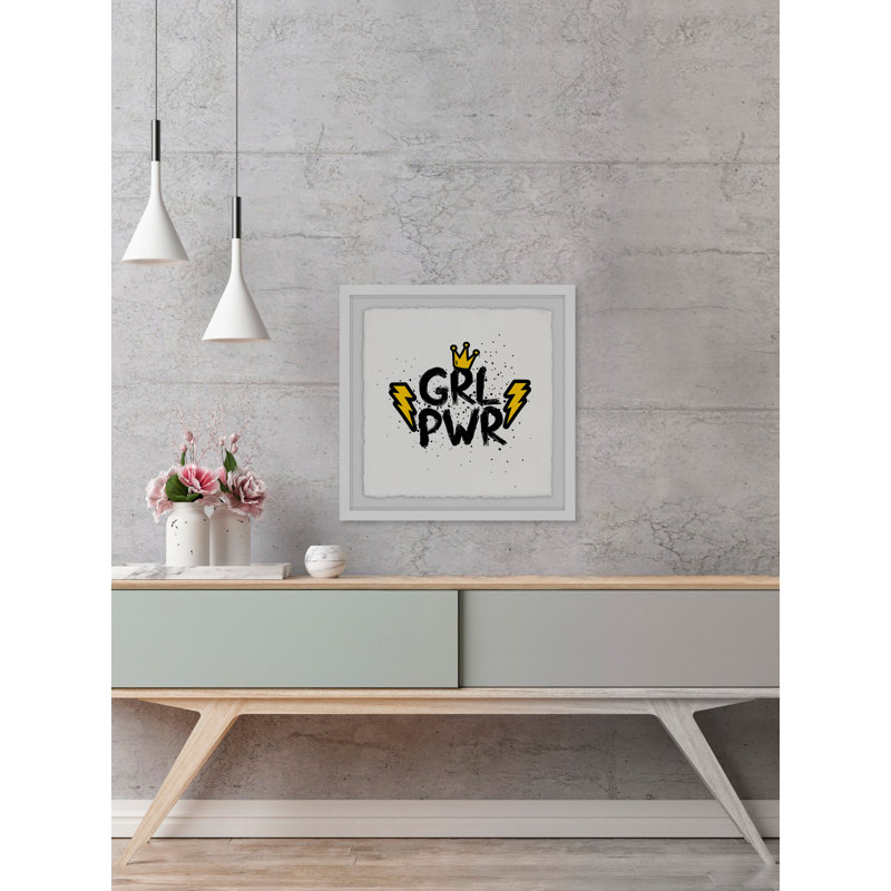 «Girl Power III», reproduction encadrée, H 18 po x l 18 po x P 1,5 po