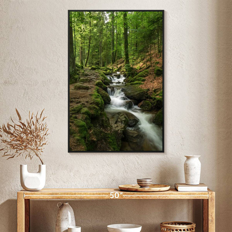 Ruisseau Buhl Forest, Cadre flottant noir, 27 po x 40 po
