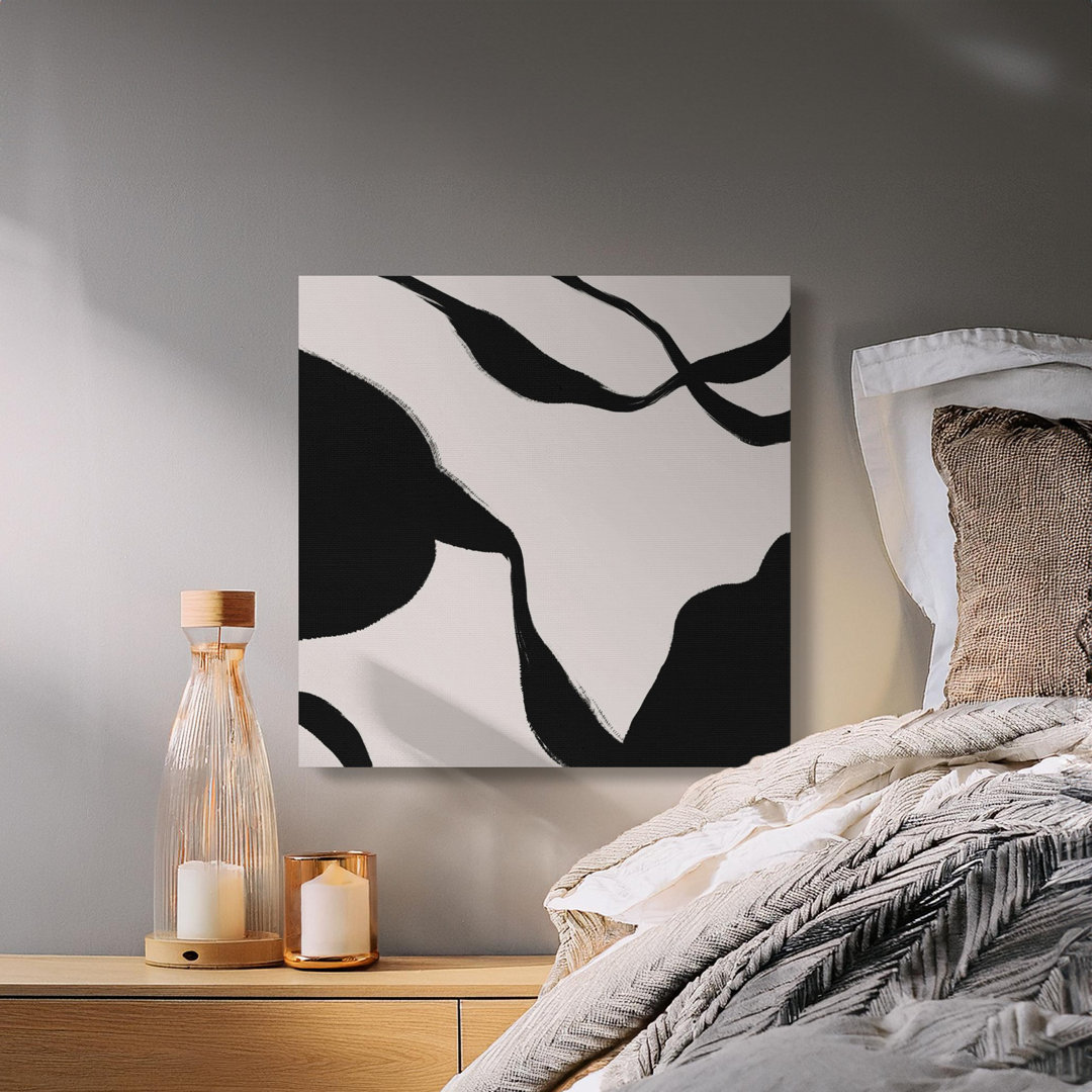Modern Organic Abstract Lines Canvas Print
