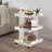 3-Tier Contemporary Lightweight Clear Acrylic Multifunction Storage Utility Rolling Cart With Wheels