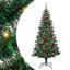vidaXL Artificial Pre-lit Christmas Tree Green PVC and Metal-2119894713