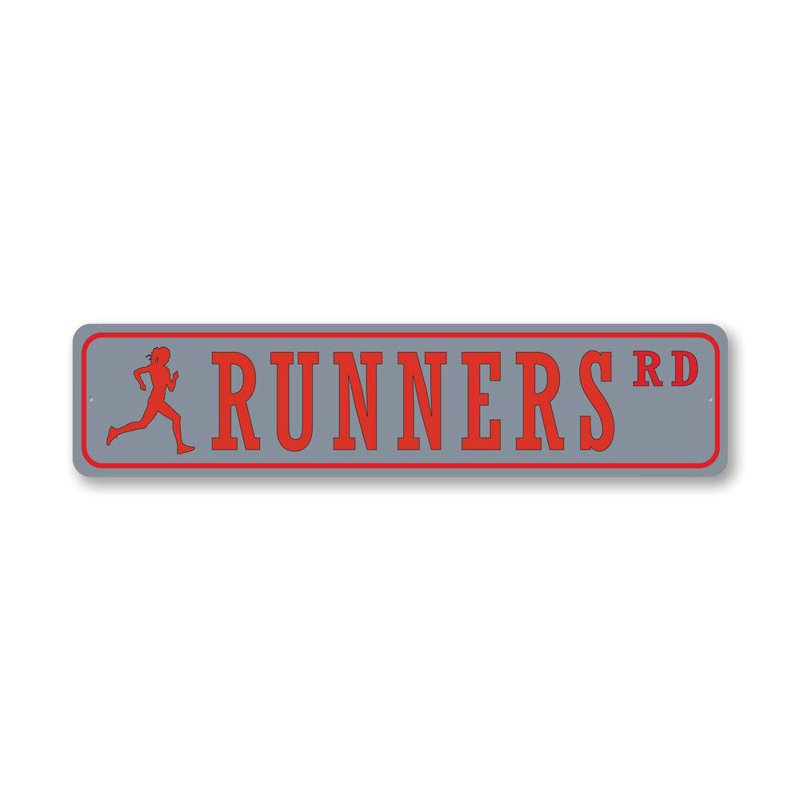 Panneau en aluminium Runners Street, H 4 po x l 18 po x P 0,04 po