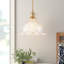 Luminaire suspendu en verre floral 1 lumière-1754071068