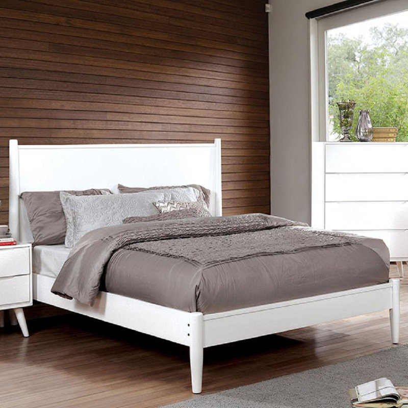 Lit standard en bois massif Barcaldine, Simple
