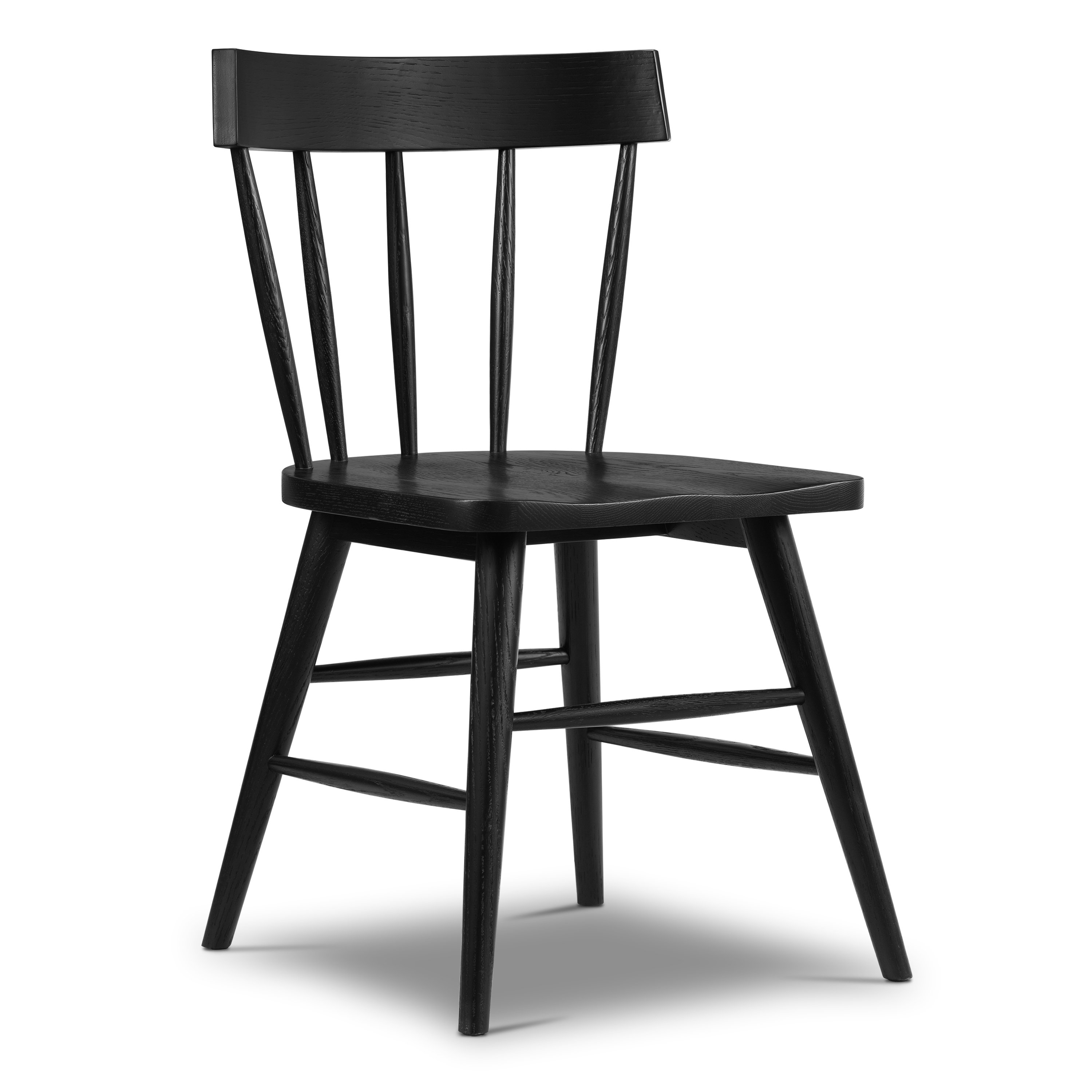 AllModern Meisha Solid Wood Slat Back Dining Chair & Reviews | Wayfair