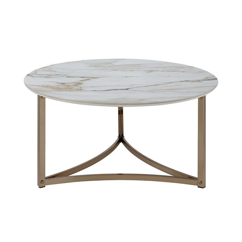 Table basse, plateau en pierre frittée