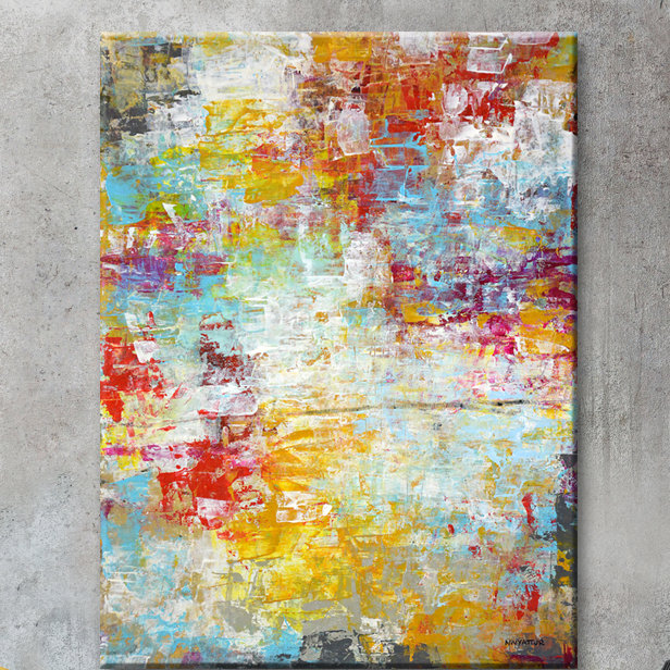 "Mardi gras" par Norman Wyatt Jr., reproduction d’art sur toile tendue, H 20 po x l 16 po x P 1,5 po