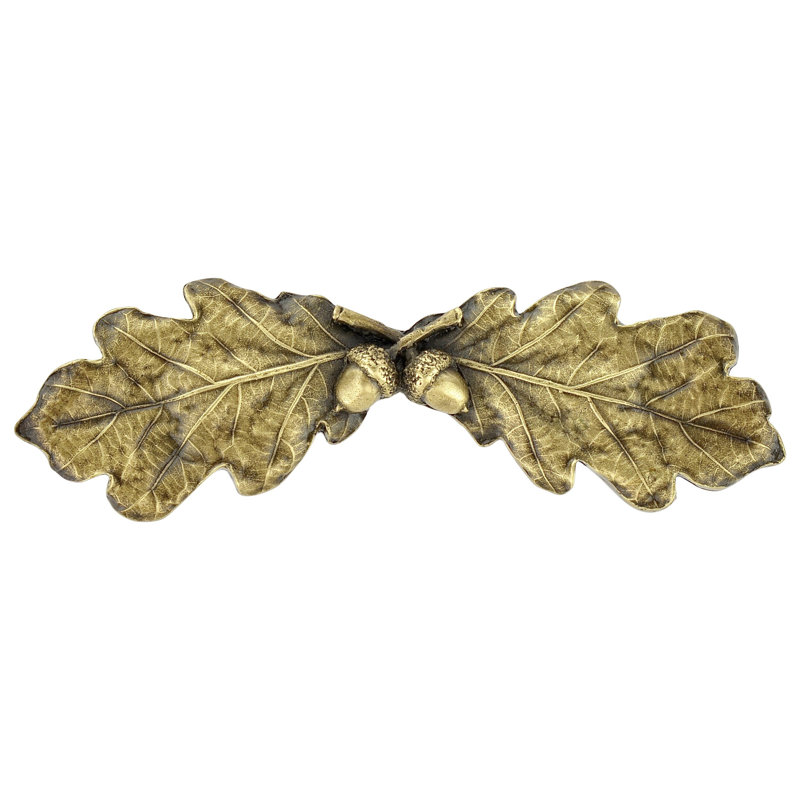 Leaves Novelty Pull, Antique Brass