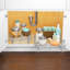 Organisateur d'armoire coulissant chromé pour armoires de cuisine LYNK PROFESSIONAL-1276062229-1333657174