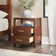 Modern Solid Wood 2 Drawer Nightstand Side Table With Glass Top