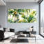 Palmiers, feuilles de palmier tropicales, ensemble de 3 impressions sur toile-626586954