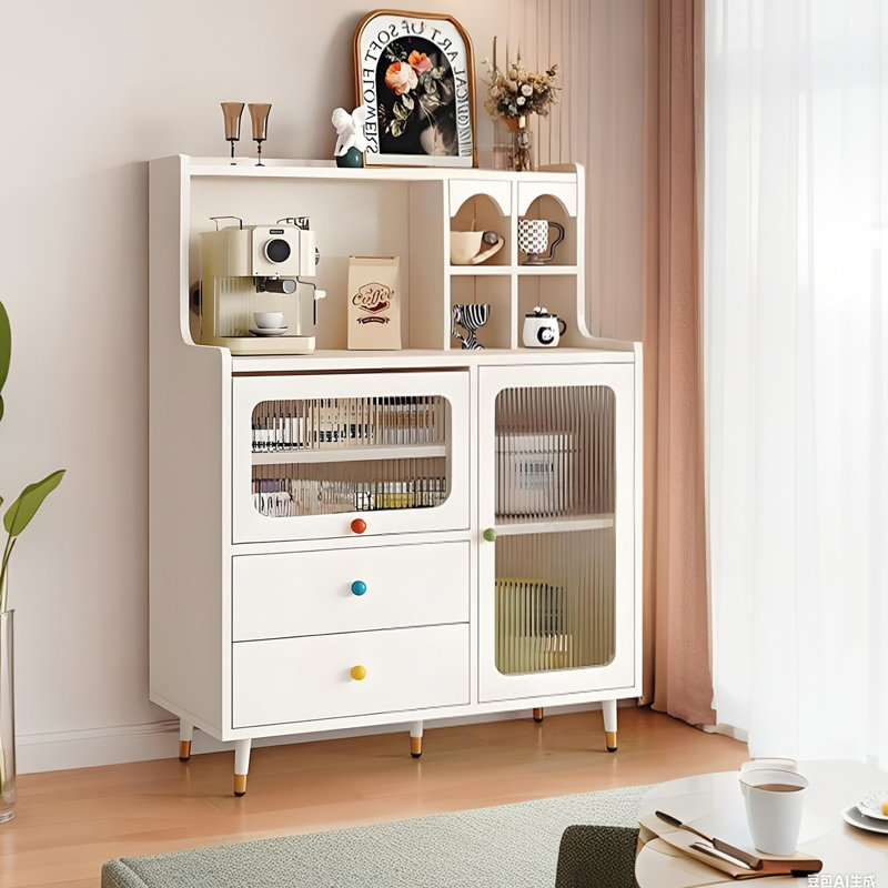 Buffet 39,37 "minimaliste, vitrine pour le salon, armoire à thé et rangement polyvalente à côté du canapé et de la cuisine