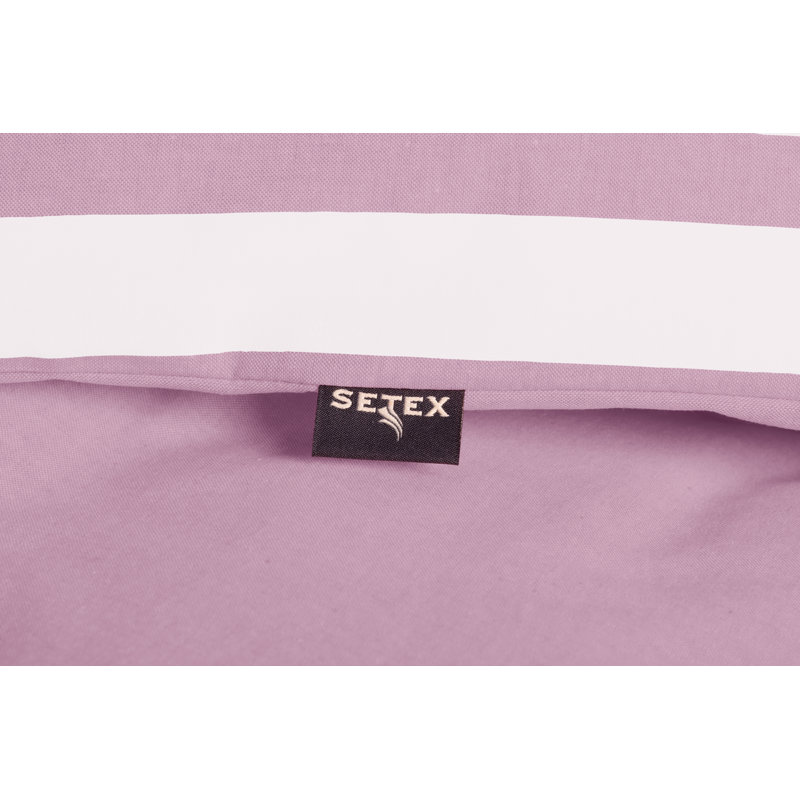 Striped Duvet Cover Set with Pillowcases Included, 200 x 220 cm - 2 Pillowcases (80 x 80 cm), Purple