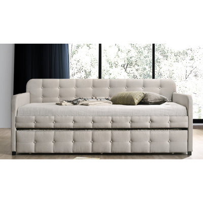 Seraphine Upholstered Daybed with Trundle Bed